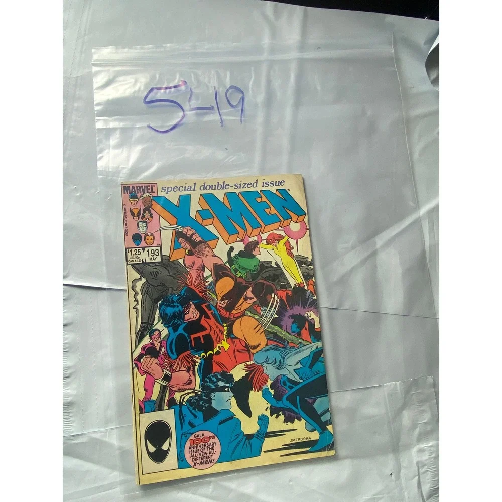 Marvel X Men Comic Book‎ 193 Special Double Sized Issue May 1985